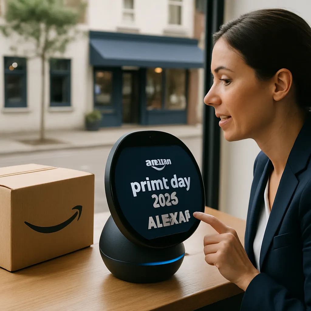 Alexa Plus Prime Day Nutzen: Smart Speaker im Wohnzimmer für Alexa Plus testen, Premium-Setup und E-Commerce Deals