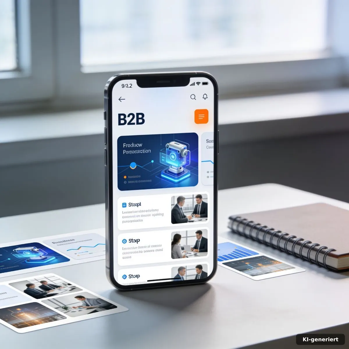 Planung von Fotos und Inhalten für ein gepflegtes Unternehmensprofil