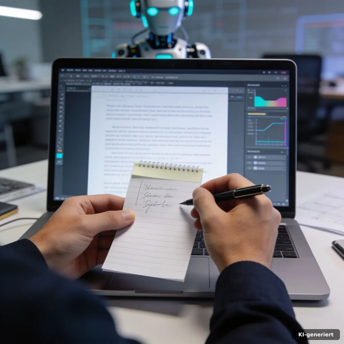 Redaktioneller Faktencheck zwischen handschriftlichen Notizen und digitalem Text
