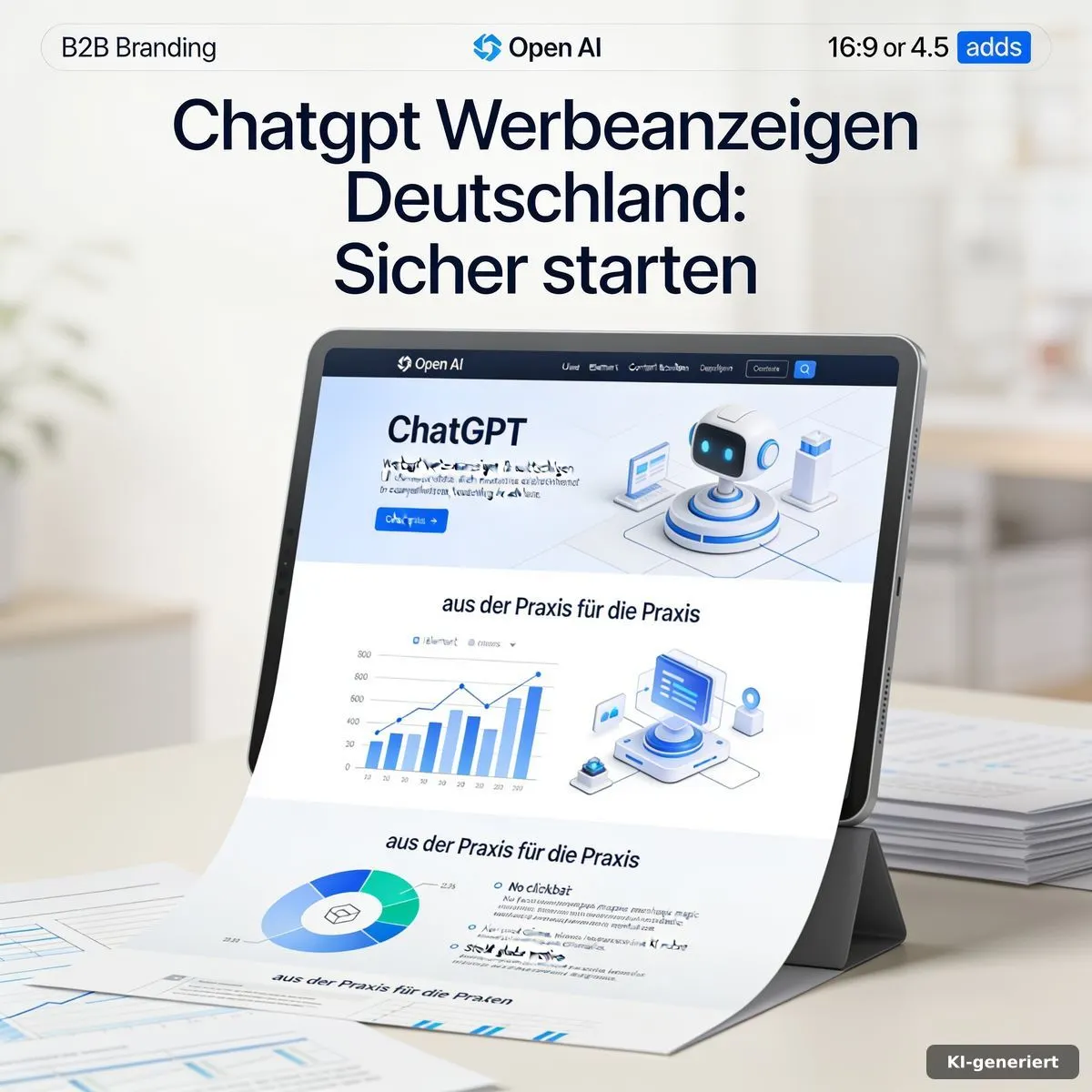 Kampagnenplanung für Chatgpt Werbeanzeigen Deutschland mit Anzeigenkonzepten, Landingpage und Datenschutzprüfung