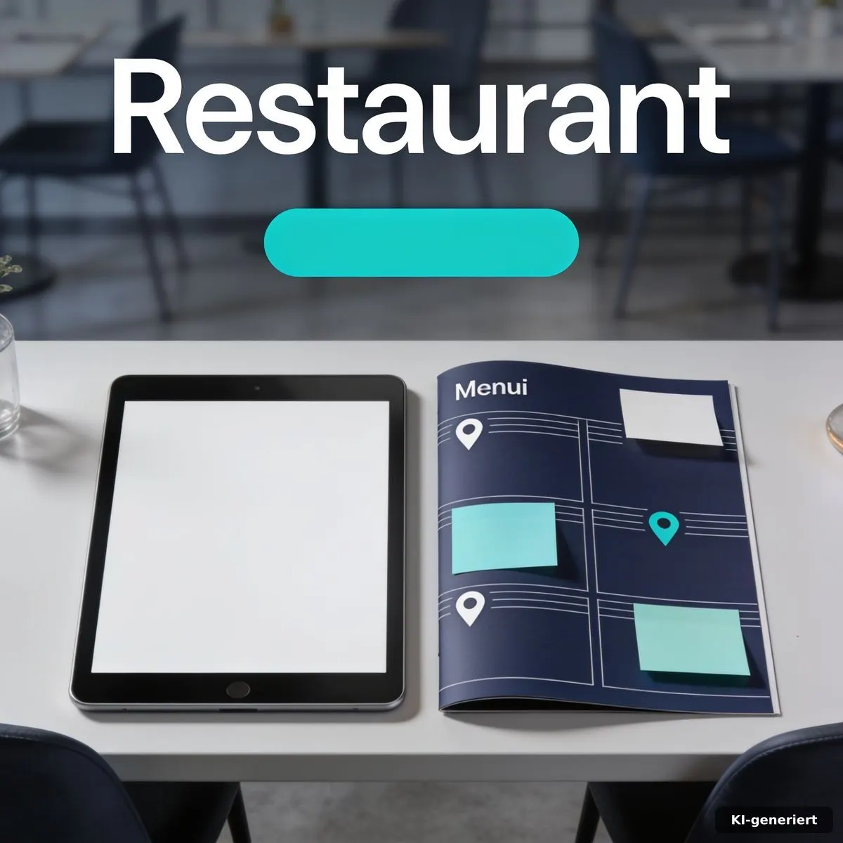 Redaktioneller Planungsplatz für Restaurant-FAQ und Reservierungen