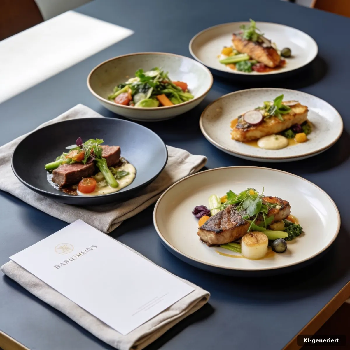 Sorgfältig fotografierte Speisen als Teil eines Restaurant-Profils