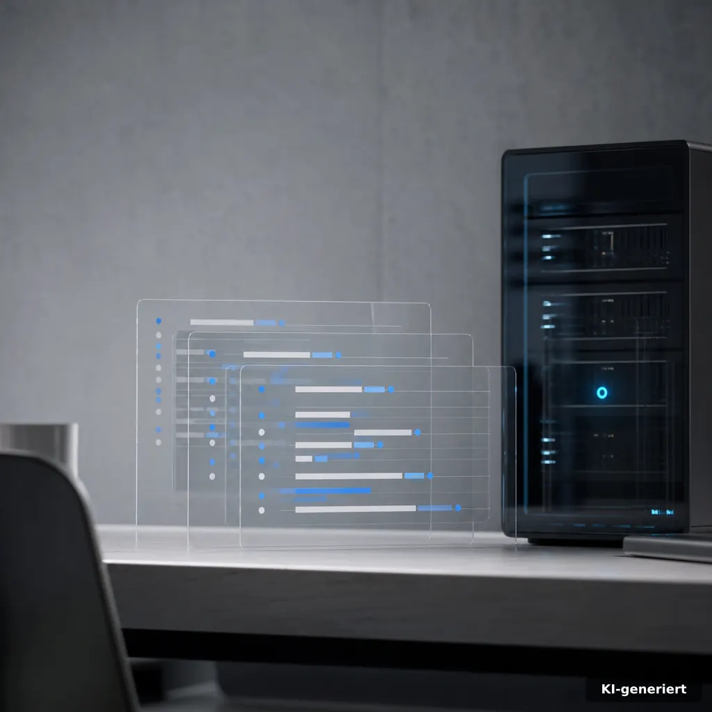 Gemini 4 Argon Benchmark mit abstrakten Vergleichspanels, Scores und einer cyanfarbenen Anzeige im B2B-Umfeld